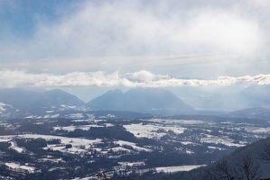 Depuis le Salève l'hiver